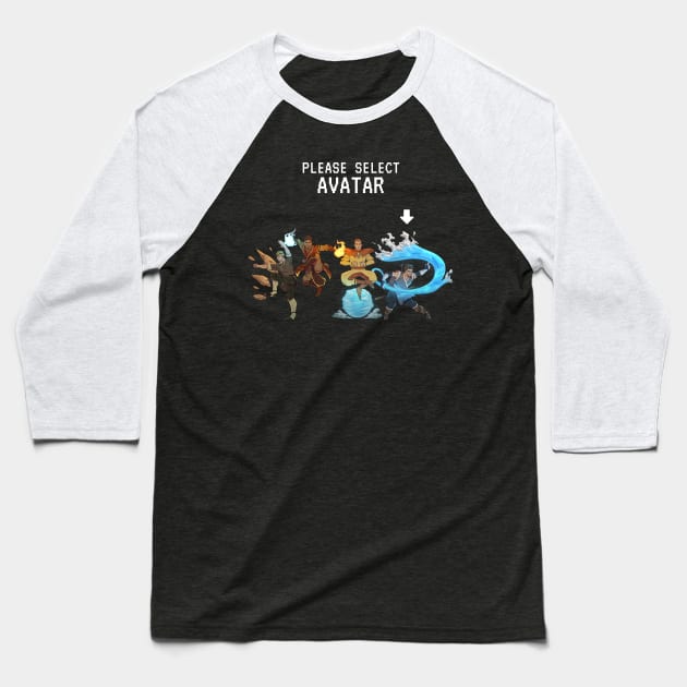 Character Choice: Water Avatar Baseball T-Shirt by RJ Tolson's Merch Store